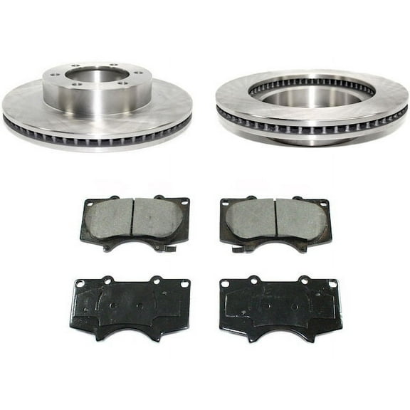 Front Brake Pad and Rotor Kit - Compatible with 2005 - 2020 Toyota Tacoma 2006 2007 2008 2009 2010 2011 2012 2013 2014 2015 2016 2017 2018 2019