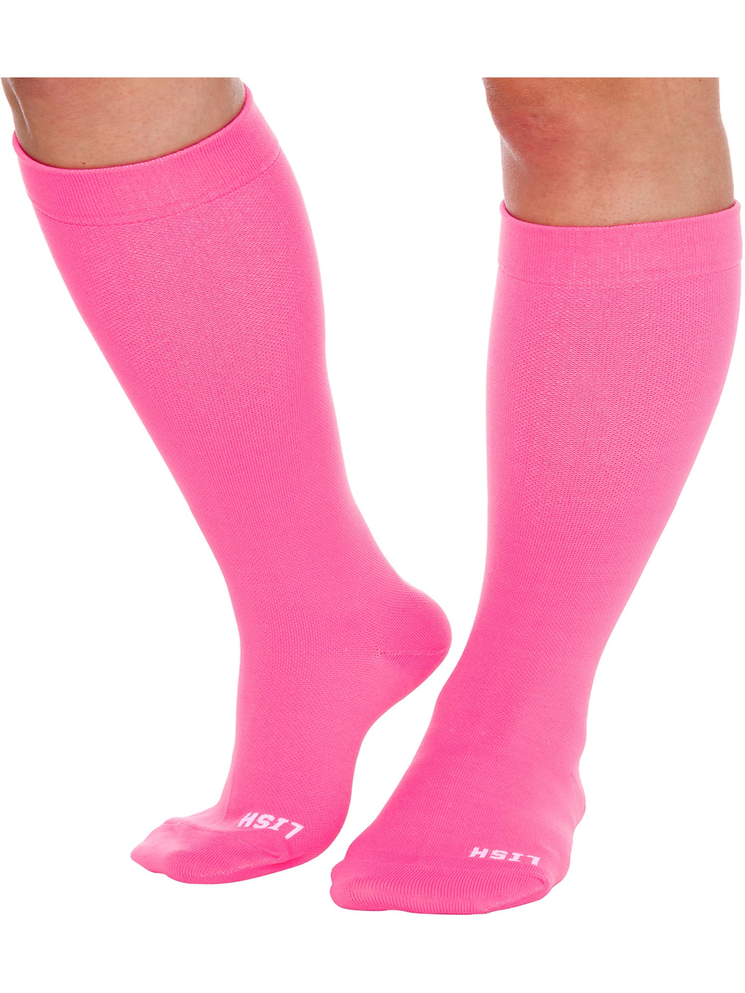 Graduated 20-30mmHG Knee High Wide Calf Athletic Compression Socks
