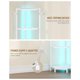 thumbnail image 5 of Estante de esquina Hzuaneri CS66613W de 6 niveles con luz LED blanca, 5 of 9
