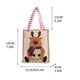 thumbnail image 3 of pstuiky Bolsa de regalo pequeña con adornos navideños, bolsa para la víspera de Navidad, bolsa para dulces, bolsa de regalo navideña de lino con asa., 3 of 3