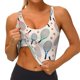 thumbnail image 3 of Balery Cute Tennis Racket Sujetadores deportivos con espalda cruzada para mujer, acolchados, sin costuras, de alto impacto, ideales para yoga, gimnasio, entrenamiento y fitness.-XX-Large, 3 of 8