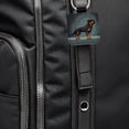thumbnail image 6 of Rottweiler Dog Standing Faux Leather Square Keychain, 6 of 7
