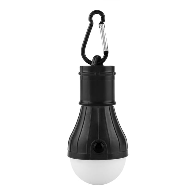 Alupre Mini Portable 3 LED Tente Lanterne Suspendue Extérieure pêche Camping Lampe (Noir)