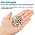 thumbnail image 4 of Uxcell Metal Spacer Beads Plated Crystal Rhinestone Spacer Beads Round Spacer 200Pcs Yellow 6mm, 4 of 7