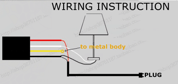 3 Way Lo Me Hi Off Table Desk Light, Touch Lamp Switch Wiring Diagram