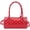 Red, variant on Hsqqdc Polka Dot Cylindrical Handbag Retro PU Leather Crossbody Shoulder Bag for Daily Work and Travel