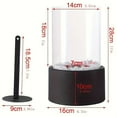 thumbnail image 5 of 1pc Portable Stainless Steel Desktop Fireplace Lamp - Indoor Heating Stove with Round, 5 of 5