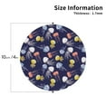 thumbnail image 2 of Leather Coasters with Heat-resistant for Drinks, Colorful jellyfish -标题2 Round Shape, 2 of 5