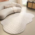 thumbnail image 1 of Area Rug, Irregular Shaped Rug, Washable Low-Pile Rug, Funny Modern Abstract Minimalist Carpets Suitable for Living Room Bedroom Lounge Area Home Decoration, Entryway Indoor Area Carpet, Bedside Rug(M, 1 of 7