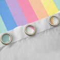 thumbnail image 4 of Manfei Rainbow Stripe Blackout Curtains Set of 2 (52x84 Each), Cute Love Heart Curtain, Blue Yellow, 4 of 6