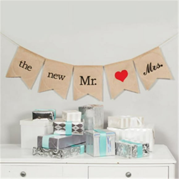 Hortense B Hewitt 20229 The Future Mr. & Mrs. Burlap Banner