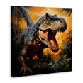 thumbnail image 2 of Stupell Industries Bohemian Angry Dinosaur Roaring Canvas Art, 17 x 17, by Creative Studio, 2 of 8