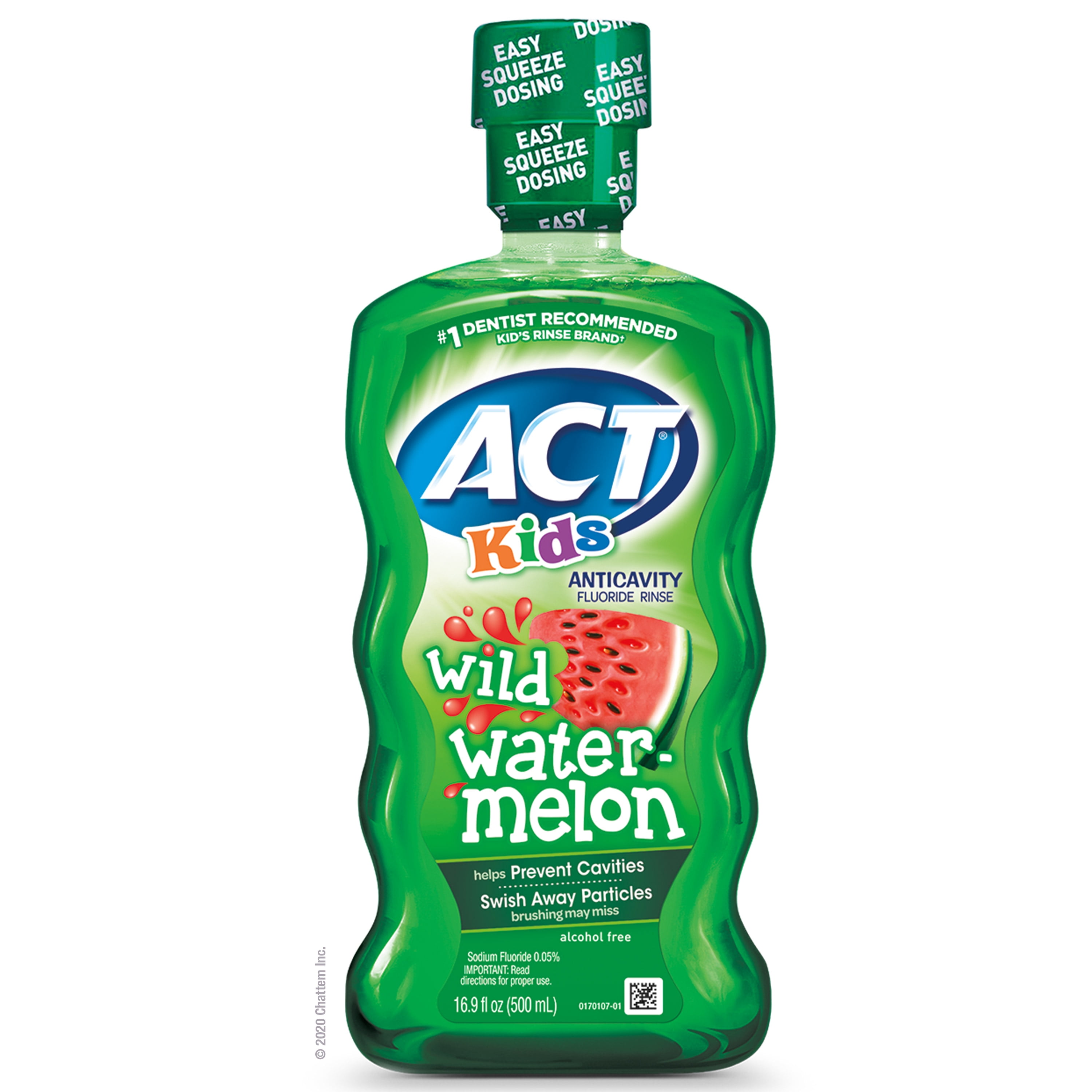 ACT Kids Anticavity Fluoride Rinse (16.9 Oz, Watermelon)