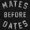 Black, variant on Funny Motto Mates Before Dates Joke Womens Slim Fit Graphic Tee Brisco Brands S
