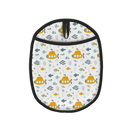 

Naloa Submarine Ship Silicone Pot Holders Oven Mitts Heat Resistant Hot Pads Non Slip Pot Holder for Kitchen Baking and Cooking 9.4 x 7.5 Inches