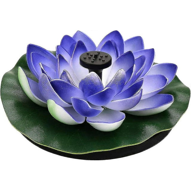 Flower Shape Solar Fountain Pump Panel & agrave; Water Birdbath Swimming Pool Fish Decor_Perfect Gift