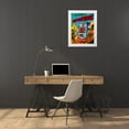 thumbnail image 3 of Retrobot 12x14 White Modern Wood Framed Museum Art Print Titled - Super Robot, 3 of 4