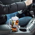 thumbnail image 4 of Yayeee 40oz Stainless Steel Tumbler with Straw and Handle Double-Wall Insulated Travel Water Bottle, Autumn Day Pattern, 4 of 8
