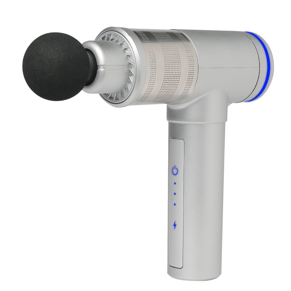 GlareWheel Percussion Massage Gun Cordless Deep Tissue Muscle Massager 6Heads Free Carry Case