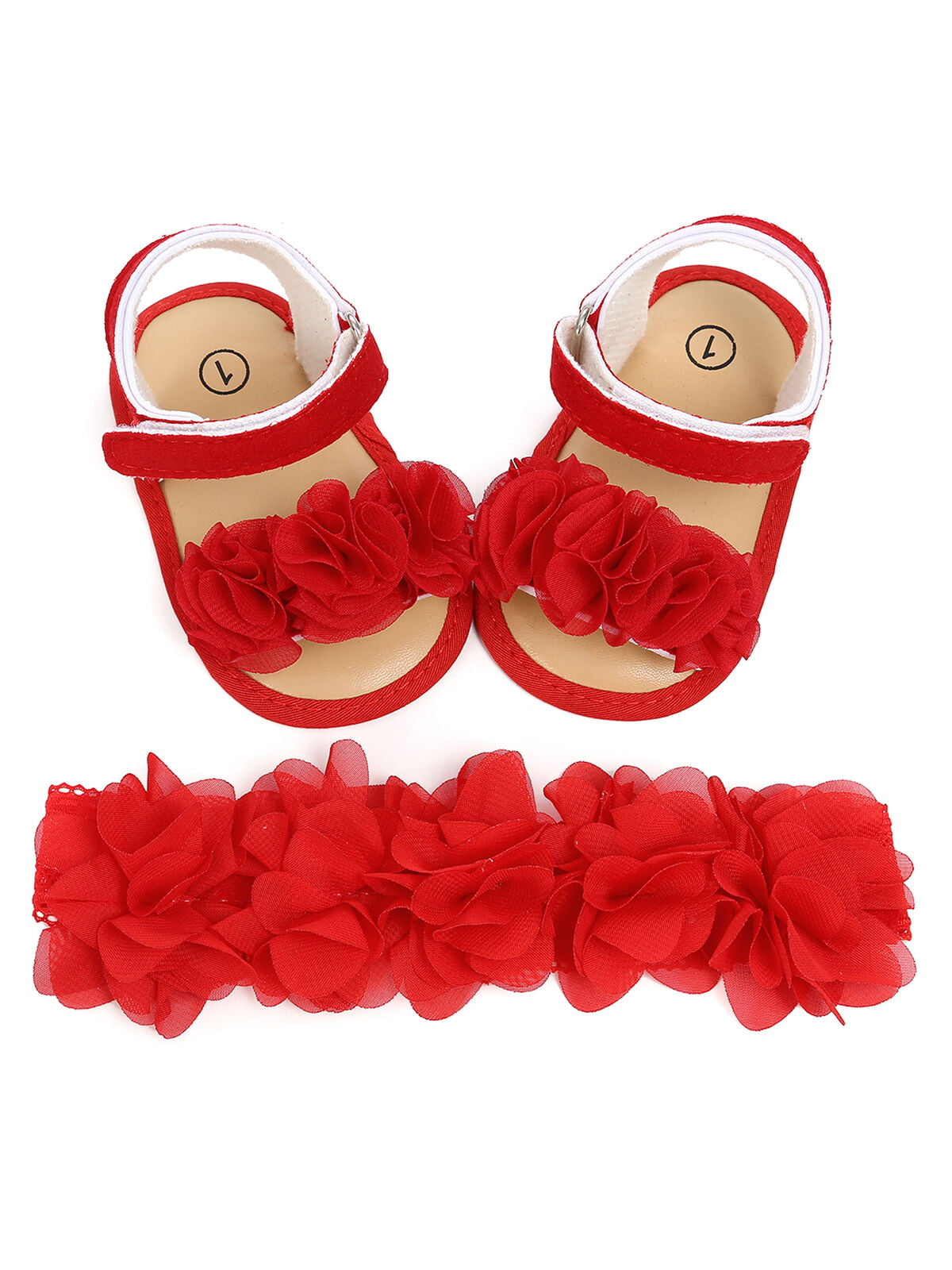 red sandals baby girl