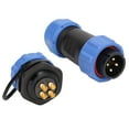 thumbnail image 4 of Waterproof Connector Aviation Male Plug Female Socket ABS 4 Pin 4 Hole for Power Supply, 4 of 14