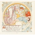 thumbnail image 2 of Walter Crane 12x12 Black Ornate Wood Framed Double Matted Museum Art Print Titled: Fortune and the Boy (1908), 2 of 5