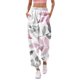 thumbnail image 1 of Gibobby Pantalones de invierno para mujeres Pantalones de chándal con estampado inferior para mujer Bolsillos Cintura alta Deportivo Gimnasio Ajuste(Blanco,CH), 1 of 4