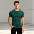 thumbnail image 2 of XIYON Men's T-Shirts Performance Compression Workout Tee Shirt For Wicking Athletic Top Gym Running Fitness Training With Stretch And Breathable Beach Vacation Soft Top, 2 of 4