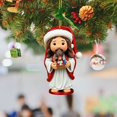 thumbnail image 2 of 2D Acrylic Christmas Tree Doll Pendant, Cute Hanging Ornament for Xmas Tree Home Holiday Decor, 2 of 4