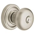 thumbnail image 1 of Baldwin 5208150ENTR Classic Knob Set - Satin Nickel, 1 of 1