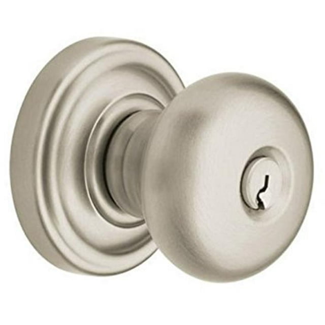 Baldwin 5208150ENTR Classic Knob Set - Satin Nickel
