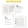 thumbnail image 5 of AZOWA White Square Gift Bags with Tissue - 6 Inch Paper Bags with Handles Birthday Party Favor Christmas Wedding Gift Box Flowers Decoration (10 PCS, 6x6x6 in), 5 of 6