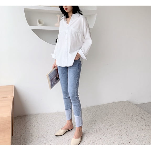 Womens Relaxed Fit Longline Shirt