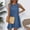 Style1-Blue dresses for women, variant on Mceream Bodycon Dresses for Women formal Plus Size Summer Sleeveless Dresses Lightweight Crew Neck Elastic Waist Boho Dresses Casual Floral Print Dresses Casual Spring Midi Dress Vestidos De Mujer