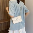 thumbnail image 4 of Bolso de cadena de rombos para mujer, nuevo modelo 2025, bandolera de moda, diseño de nicho para el verano, bolso pequeño de hombro cuadrado., 4 of 10