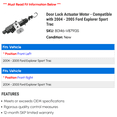 thumbnail image 2 of Door Lock Actuator Motor - Compatible with 2004 - 2005 Ford Explorer Sport Trac, 2 of 2