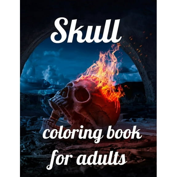 Skull coloring book for adults: A Coloring Book of 35 Unique skull Coe Stress relief Book Designs Paperback (Paperback)