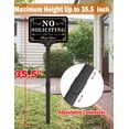 thumbnail image 2 of Estaca de aluminio ajustable para letreros «No soliciting», 37 cm de alto, 2 of 4