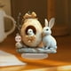 thumbnail image 4 of Figuras de conejo de resina para jardín, granja, regalos de conejo artificial, conejita, regalos con temática de granja., 4 of 8