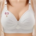 thumbnail image 2 of LSLJS Wireless Bras for Women Plus Size Push up Bras Comfy Solid Color Valentine's Day Heart Printed No Underwire Lingerie, Gifts for Women, 2 of 3
