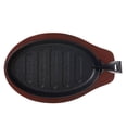 thumbnail image 2 of Set de Plato para Fajitas Hierro Fundido y Base Madera Winco, 2 of 5
