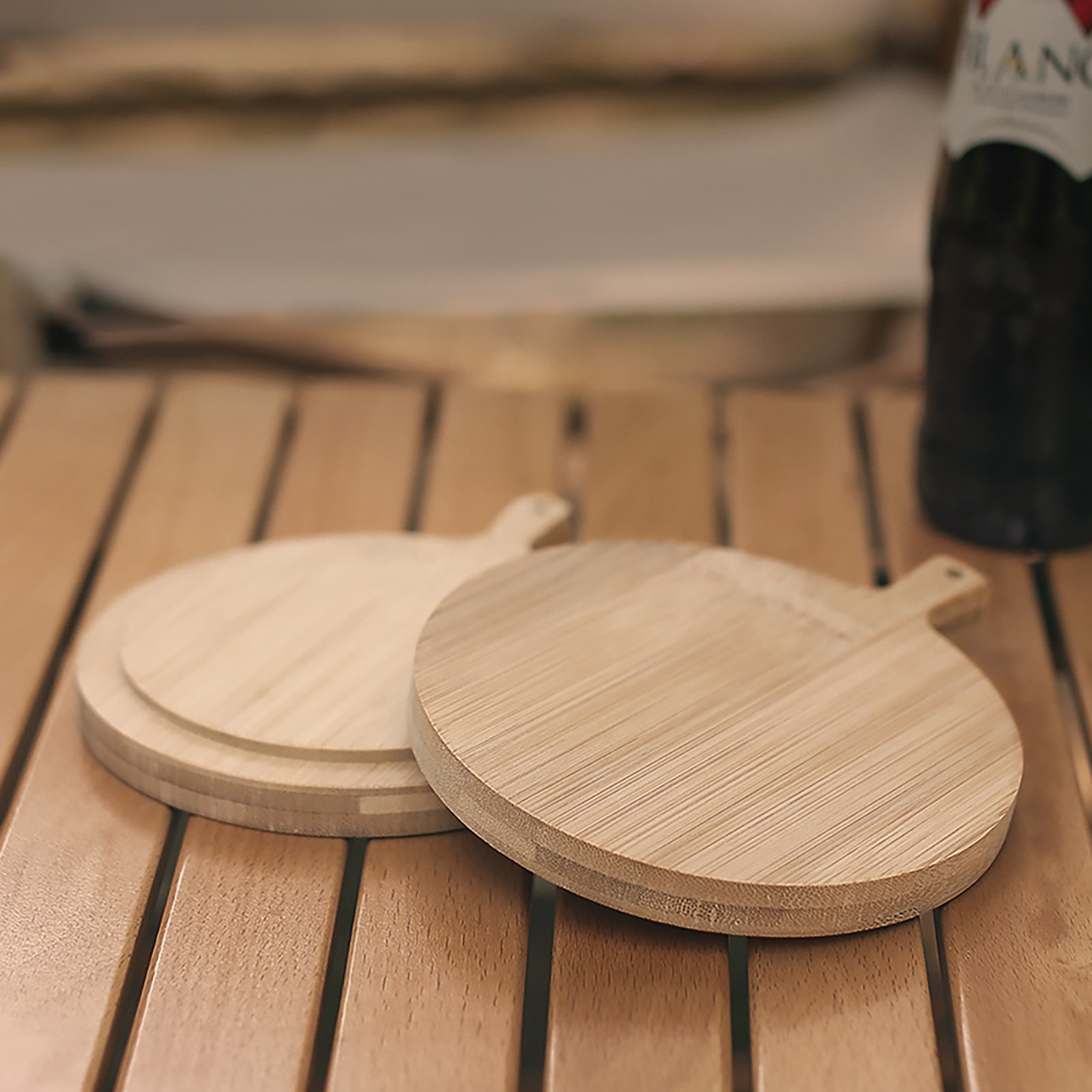 Small Bamboo Cutting Board with Silicone Ring