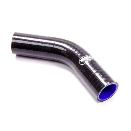 Sport 45 Degree Elbow - Samco Sport Black Silicone 1-1/4