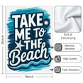 thumbnail image 3 of 2 Pcs Funny Kitchen Towels,Take Me To the Beach Microfiber Dish Towels,Kitchen Tea Towels,Kitchen Towel Set (18" X 26"), 3 of 3