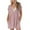 Pink, variant on aidice Summer Rompers for Women Low V Neck Short Sleeve Button up Ruched Loose Casual Shorts Jumpsuits