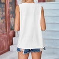 thumbnail image 5 of Ediodpoh Women's Hollow Out Solid Color Fashion Casual Cardigan Coat Breathable Womens Cardigan Sweaters White L, 5 of 8