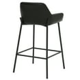 thumbnail image 3 of Inspire Contemporary FauxLeather Metal 26 Inche Counter Stool PU Set of 2 Black, 3 of 6
