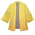 thumbnail image 1 of Japanese Anime Cosplay Pink Haori - Nezuko Kamado Shinobu Kocho, Polyester Unisex, 1 of 5