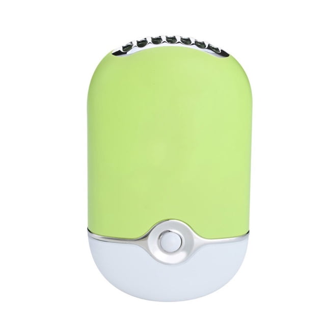 Mini ventiladores portátiles USB, recargables, eléctricos, sin aspas, de mano, aire acondicionado, ventilador de refrigeración para pestañas (verde) Fason WRMH-378