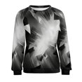 thumbnail image 7 of Geometric Women's Floral Printed Sweatshirt Long Sleeve Crewneck Casual Loose Vintage Graphic Pullover Tops, 7 of 7